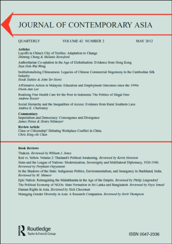 Cover image of Journal of Contemporary Asia
