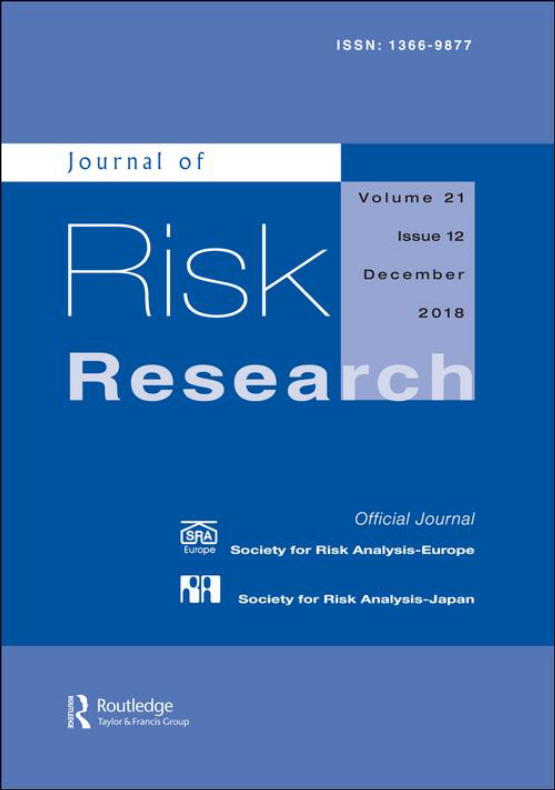 Cover image of Journal of Risk Research