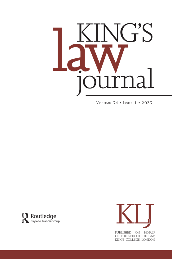Cover image of King's Law Journal