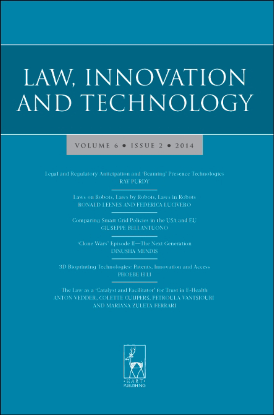Cover image of Law, Innovation and Technology