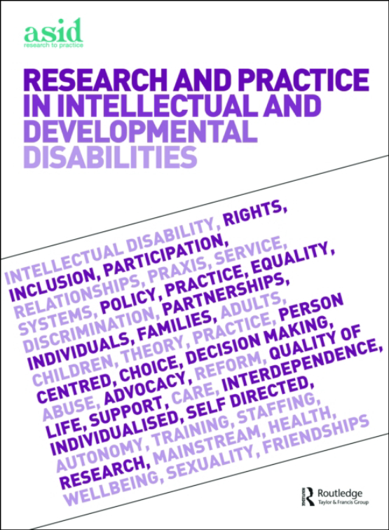 Cover image - Research and Practice in Intellectual and Developmental Disabilities