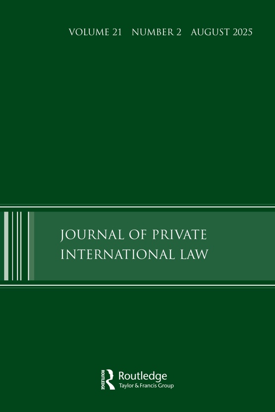 Go to Journal of Private International Law
