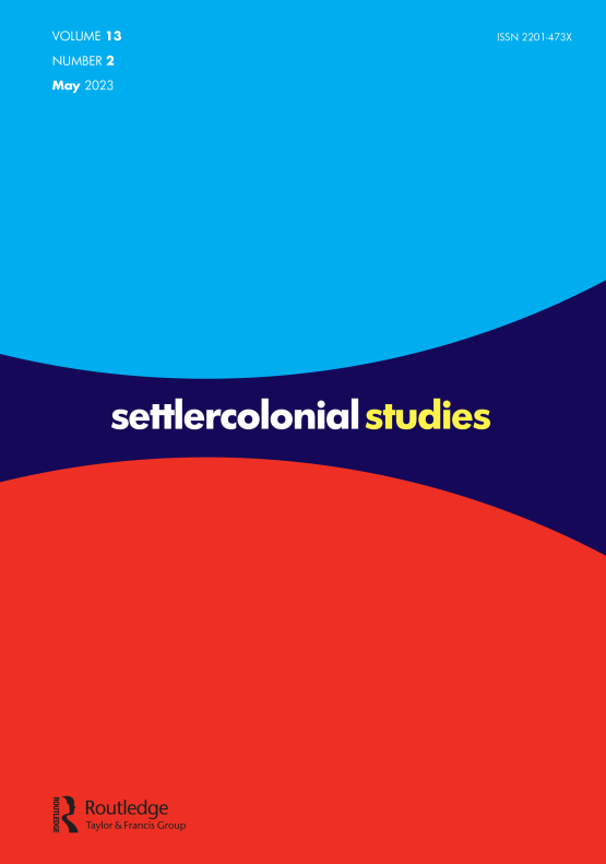 Cover image - Settler Colonial Studies