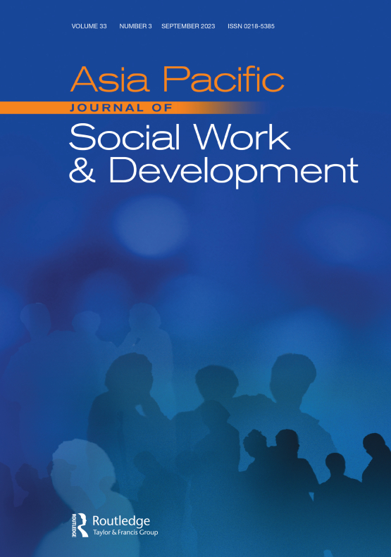 Cover image - Asia Pacific Journal of Social Work and Development