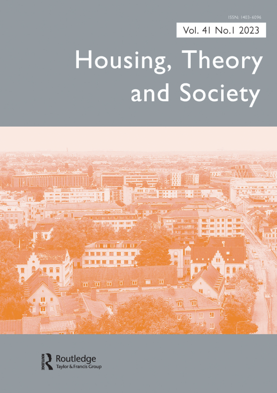 Cover image - Housing, Theory and Society