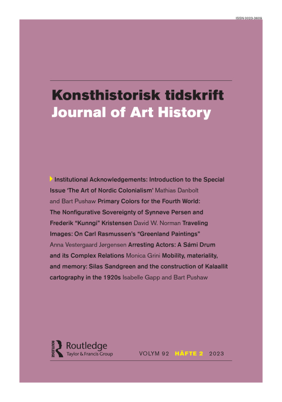 Cover image - Konsthistorisk tidskrift/Journal of Art History