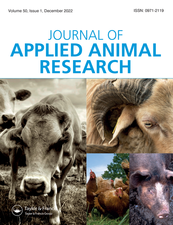 Cover image of Journal of Applied Animal Research