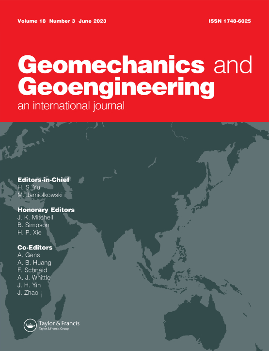 Cover image - Geomechanics and Geoengineering