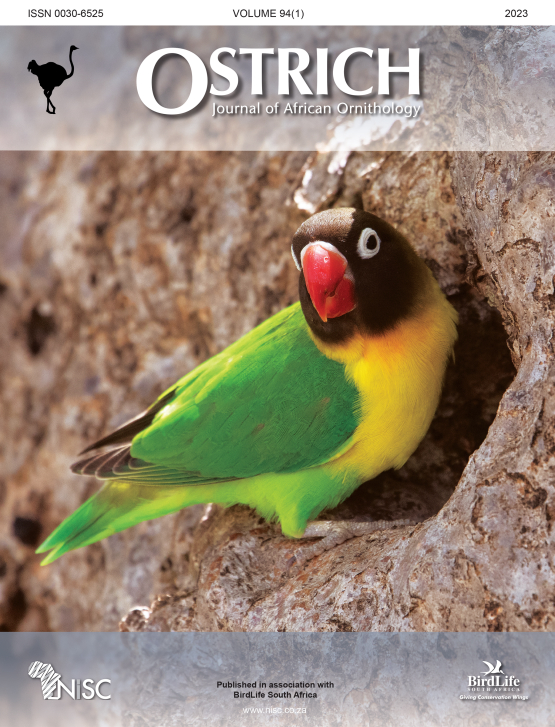 Cover image - Ostrich: Journal of African Ornithology