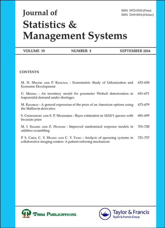 Cover image - Journal of Statistics and Management Systems