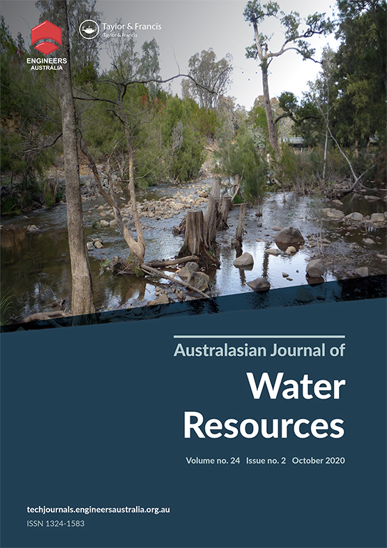 Cover image of Australasian Journal of Water Resources