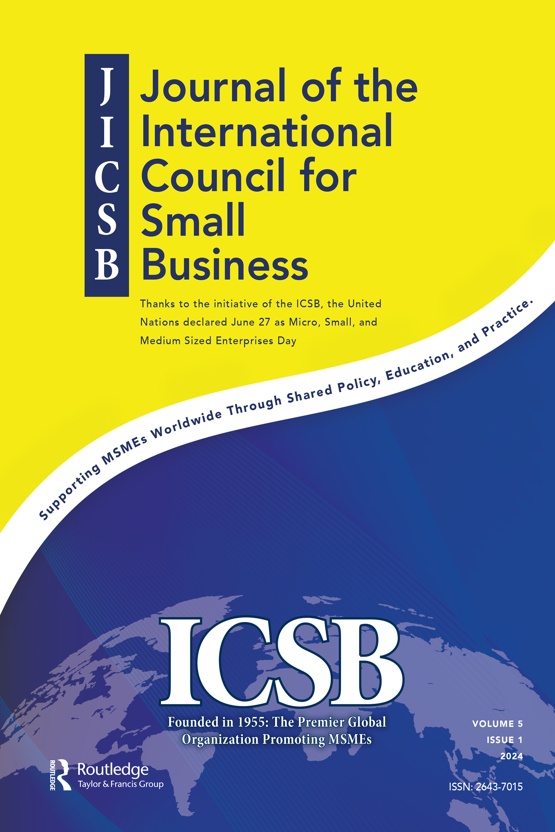 Cover image - Journal of the International Council for Small Business