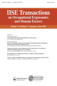 IISE Transactions on Occupational Ergonomics and Human Factors