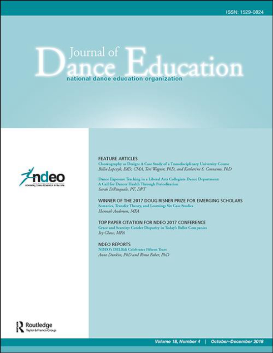Cover image - Journal of Dance Education