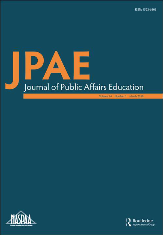 Cover image - Journal of Public Affairs Education