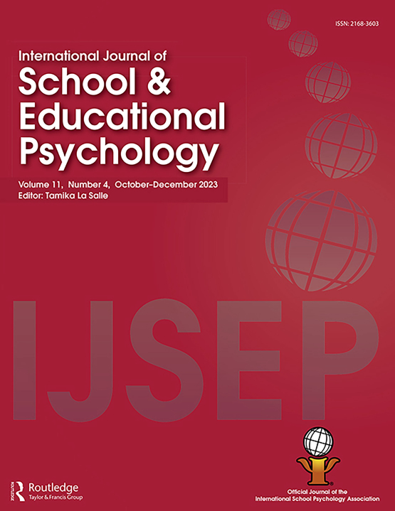 Cover image of International Journal of School & Educational Psychology
