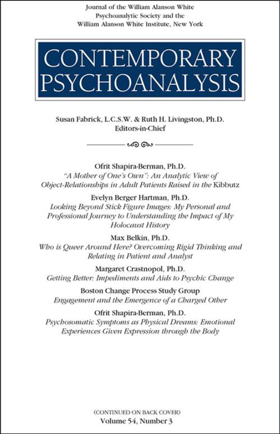 Cover image of Contemporary Psychoanalysis