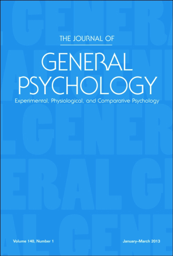 Cover image of The Journal of General Psychology