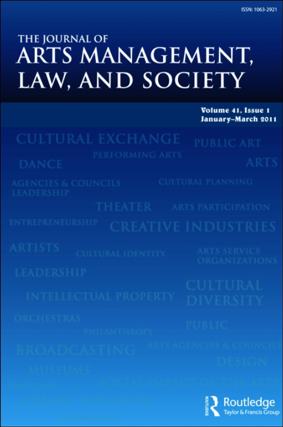 Cover image of The Journal of Arts Management, Law, and Society