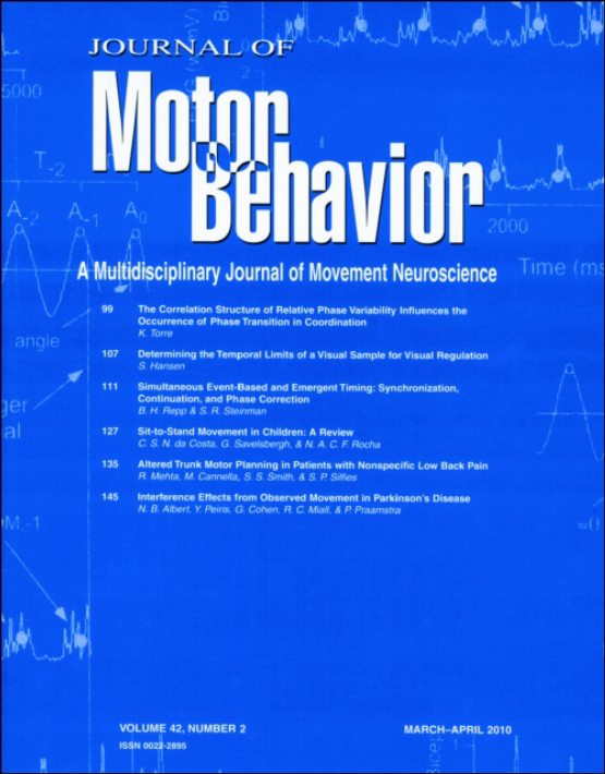 Cover image - Journal of Motor Behavior