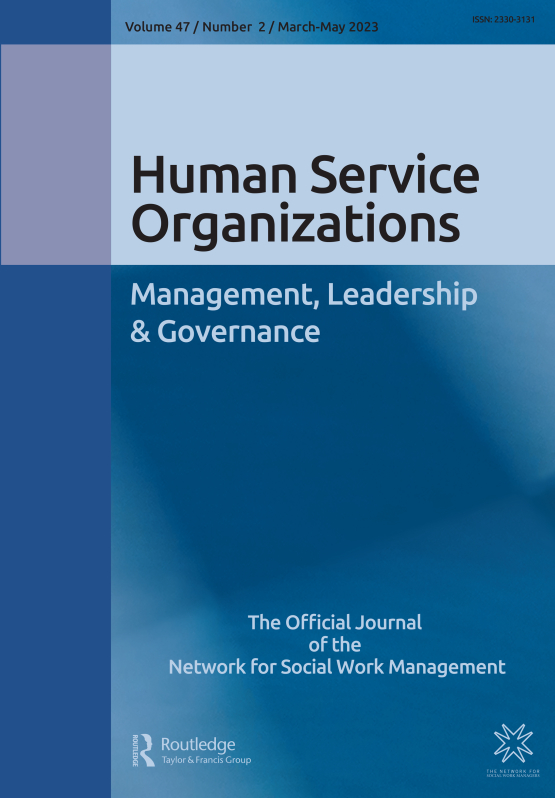 Cover image of Human Service Organizations: Management, Leadership & Governance
