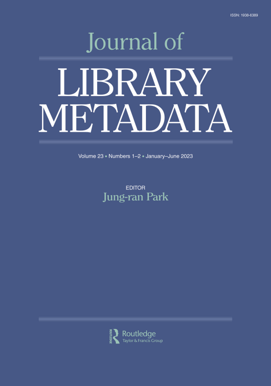 Cover image - Journal of Library Metadata