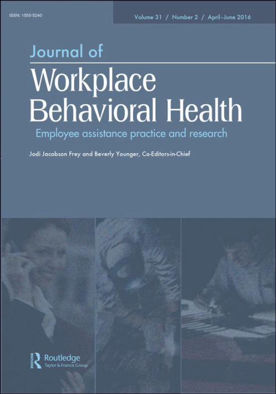 Cover image of Journal of Workplace Behavioral Health