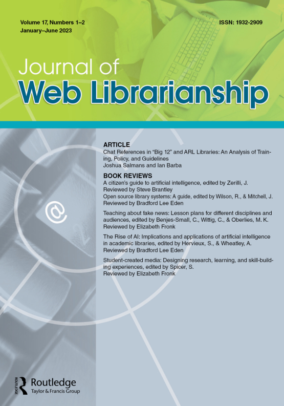 Cover image - Journal of Web Librarianship