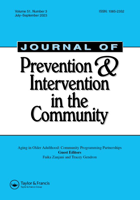 Cover image - Journal of Prevention & Intervention in the Community