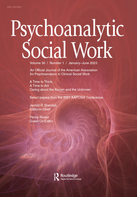 Cover image of Psychoanalytic Social Work