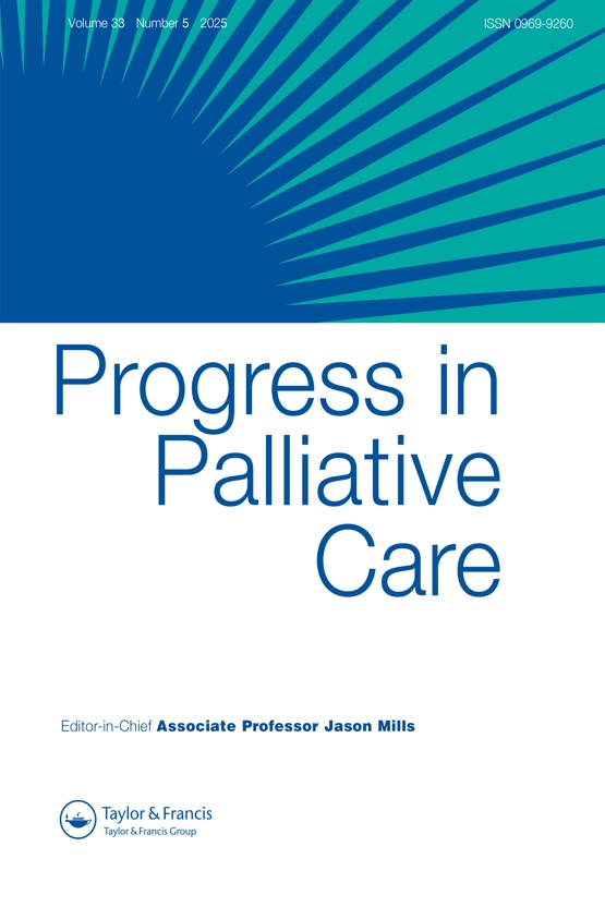 Journal cover: Progress in Palliative Care