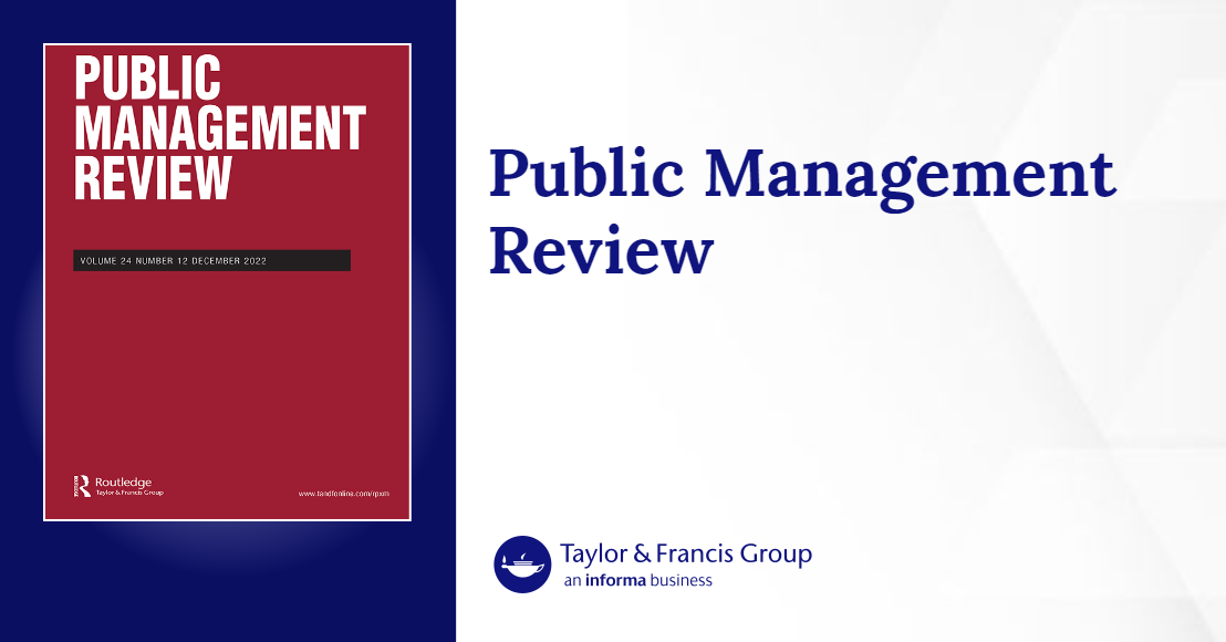 Public Management Review: Vol 26, No 4 (Current issue)